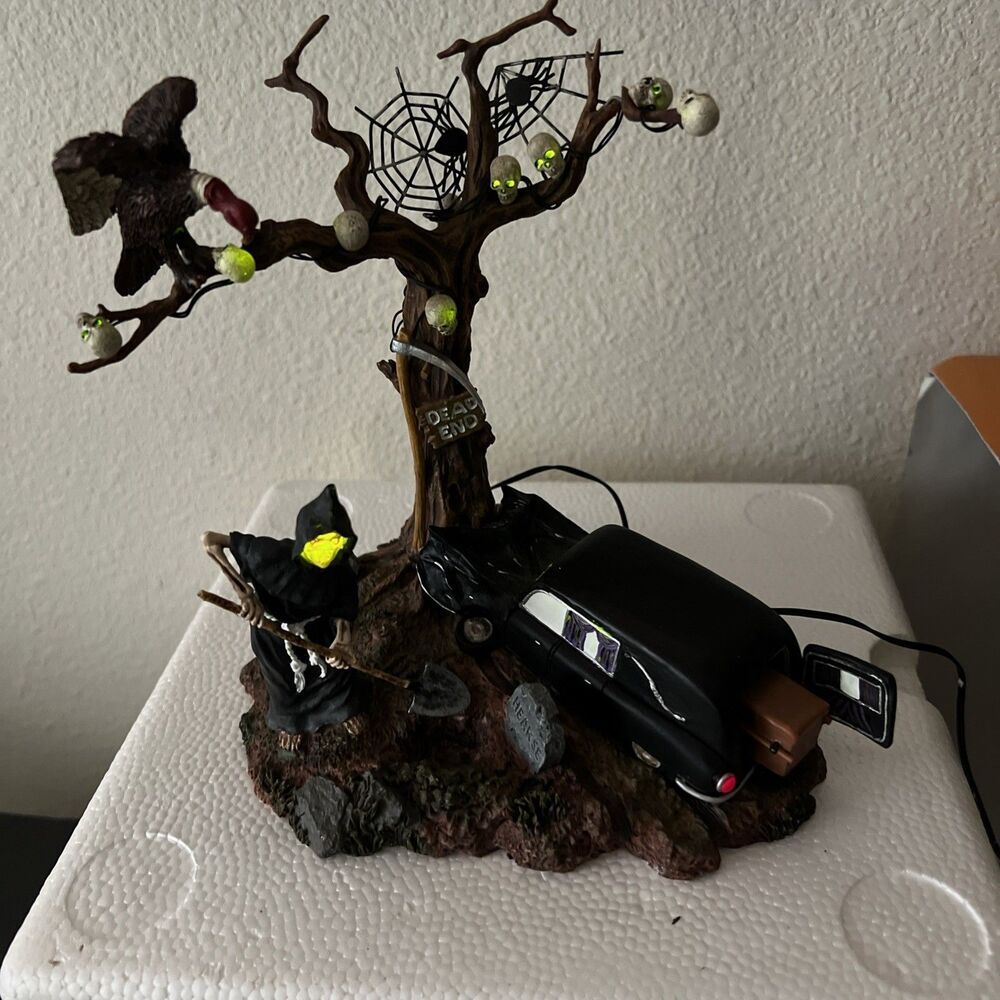 Department 56 HAUNTED HEARSE Halloween Village Accessories # 53057 w/Box FLAW